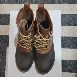 Sperry Brown and Dark Gray Waterproof Rain & Snow Boots